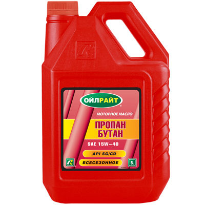 Моторное масло OILRIGHT Пропан-бутан 15W40, 5л