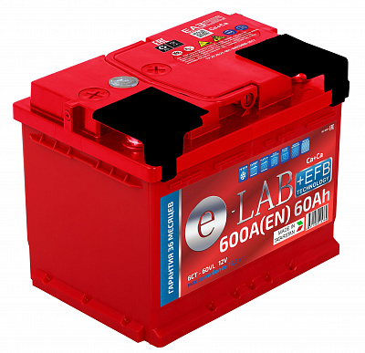 Аккумулятор ELAB EFB 12V 60Ач 560А пп (242x175x190)