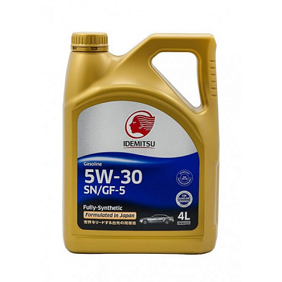 Масло моторное Idemitsu FULLY-SYNTHETIC (пласт) 5W30, 4л